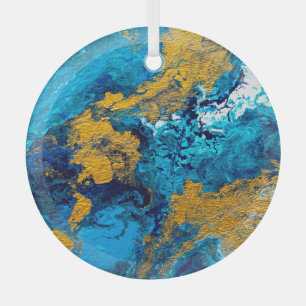 Fantasy Colors: Artistic Abstrakt Background. Ornament Aus Glas