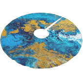 Fantasy Colors: Artistic Abstrakt Background. Polyester Weihnachtsbaumdecke (Schrägansicht)