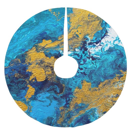 Fantasy Colors: Artistic Abstrakt Background. Polyester Weihnachtsbaumdecke (Vorderseite)