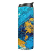 Fantasy Colors: Artistic Abstrakt Background. Thermosbecher (Nach links gedreht)