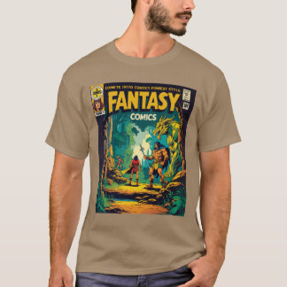 Fantasy Comic: Ein Retro-Abenteuer entfesselt T-Shirt