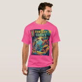 Fantasy Comic: Ein Retro-Abenteuer entfesselt T-Shirt (Vorne ganz)