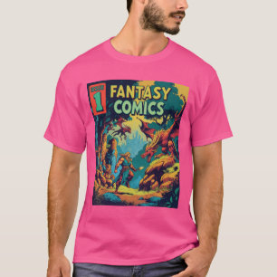 Fantasy Comic: Ein Retro-Abenteuer entfesselt T-Shirt