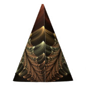 Fantasy Construction Shiny Abstract Fractal Art Partyhütchen (Rückseite)