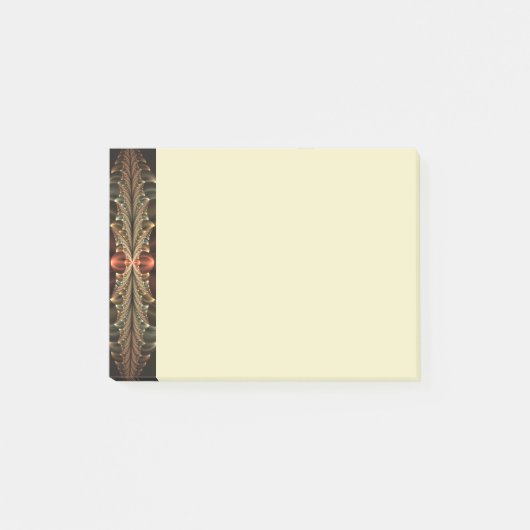 Fantasy Construction Shiny Abstract Fractal Art Post-it Klebezettel (Vorderseite)