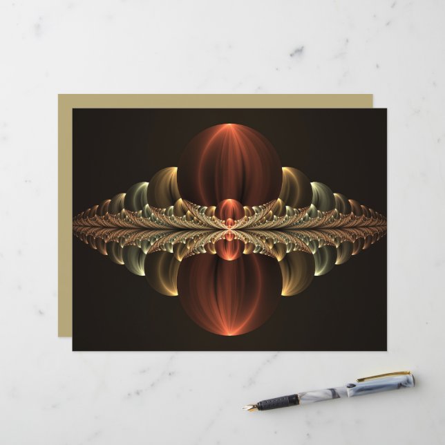 Fantasy Construction Shiny Abstrakt Fraktal Art (Vorderseite/Rückseite Beispiel)