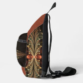 Fantasy Construction Shiny Abstrakt Fraktal Art Crossbody Bag (Rechts)