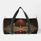 Fantasy Construction Shiny Abstrakt Fraktal Art Duffle Bag (Rückseite)