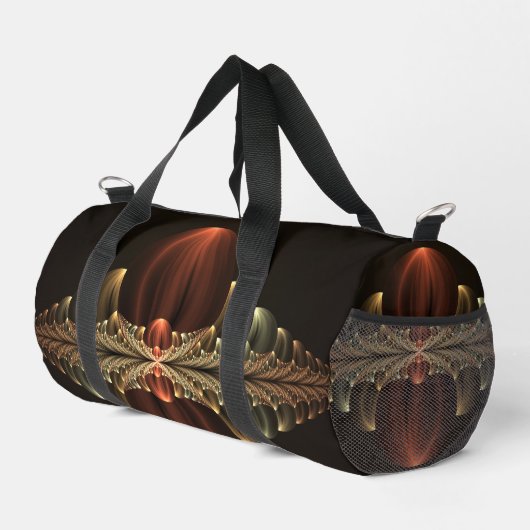 Fantasy Construction Shiny Abstrakt Fraktal Art Duffle Bag (Rechte Ecke)