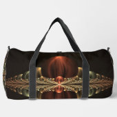 Fantasy Construction Shiny Abstrakt Fraktal Art Duffle Bag (Vorderseite)