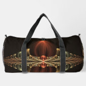 Fantasy Construction Shiny Abstrakt Fraktal Art Duffle Bag (Rückseite)