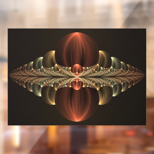 Fantasy Construction Shiny Abstrakt Fraktal Art Fensteraufkleber (Blatt 2)