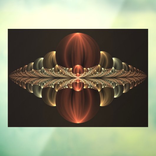 Fantasy Construction Shiny Abstrakt Fraktal Art Fensteraufkleber (Blatt 3)