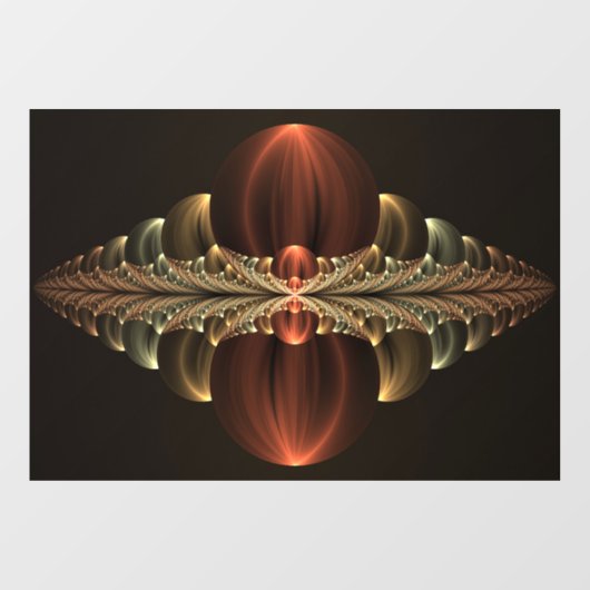 Fantasy Construction Shiny Abstrakt Fraktal Art Fensteraufkleber (Blatt)