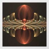 Fantasy Construction Shiny Abstrakt Fraktal Art Fensteraufkleber (Blatt)