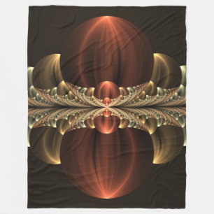 Fantasy Construction Shiny Abstrakt Fraktal Art Fleecedecke