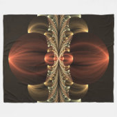 Fantasy Construction Shiny Abstrakt Fraktal Art Fleecedecke (Vorderseite (Horizontal))