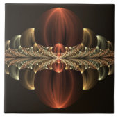 Fantasy Construction Shiny Abstrakt Fraktal Art Fliese (Vorderseite)