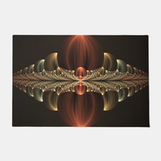 Fantasy Construction Shiny Abstrakt Fraktal Art Fußmatte (Vorderseite)