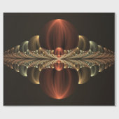 Fantasy Construction Shiny Abstrakt Fraktal Art Geschenkpapier (Flach)