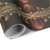 Fantasy Construction Shiny Abstrakt Fraktal Art Geschenkpapier (Rolleneckpunkt)