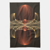 Fantasy Construction Shiny Abstrakt Fraktal Art Geschirrtuch (Vertikal)