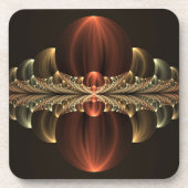 Fantasy Construction Shiny Abstrakt Fraktal Art Getränkeuntersetzer (Vorderseite)