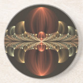 Fantasy Construction Shiny Abstrakt Fraktal Art Getränkeuntersetzer (Vorne)