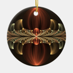 Fantasy Construction Shiny Abstrakt Fraktal Art Keramik Ornament