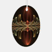 Fantasy Construction Shiny Abstrakt Fraktal Art Ornament Aus Metall (Vorderseite Rechts)