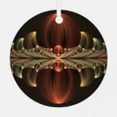 Fantasy Construction Shiny Abstrakt Fraktal Art Ornament Aus Metall (Rückseite)