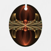 Fantasy Construction Shiny Abstrakt Fraktal Art Ornament Aus Metall (Vorderseite)