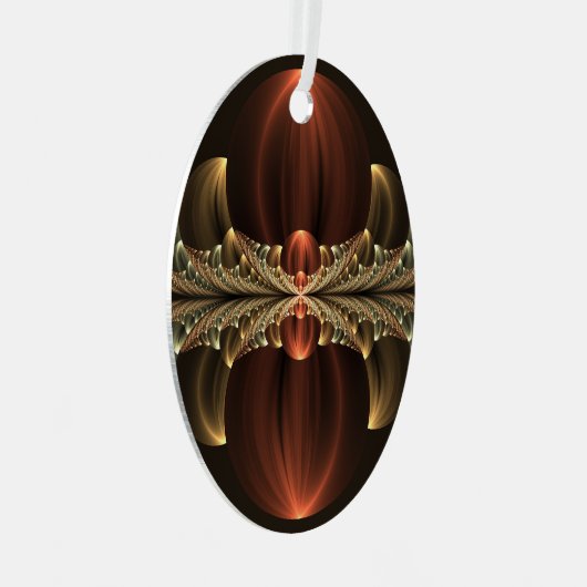 Fantasy Construction Shiny Abstrakt Fraktal Art Ornament Aus Metall (Vorderseite Rechts)