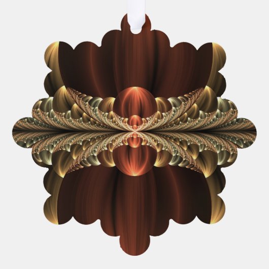 Fantasy Construction Shiny Abstrakt Fraktal Art Ornament Karte (Rückseite)