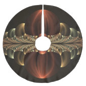 Fantasy Construction Shiny Abstrakt Fraktal Art Polyester Weihnachtsbaumdecke (Vorderseite)