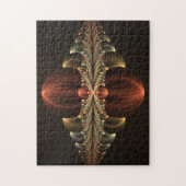 Fantasy Construction Shiny Abstrakt Fraktal Art Puzzle (Vertikal)