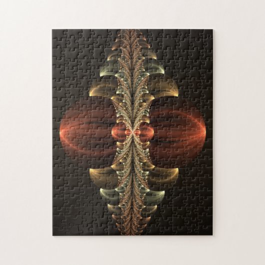 Fantasy Construction Shiny Abstrakt Fraktal Art Puzzle (Vertikal)