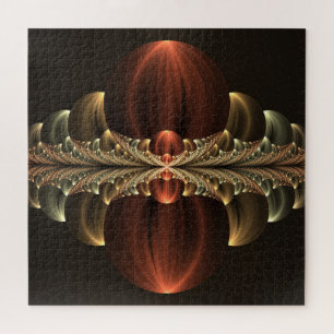 Fantasy Construction Shiny Abstrakt Fraktal Art Puzzle