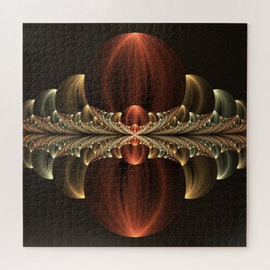 Fantasy Construction Shiny Abstrakt Fraktal Art Puzzle (Horizontal)