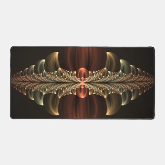 Fantasy Construction Shiny Abstrakt Fraktal Art Schreibtischunterlage (Vorderseite)