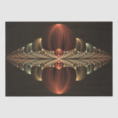 Fantasy Construction Shiny Abstrakt Fraktal Art Seidenpapier (Vorderseite)