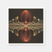 Fantasy Construction Shiny Abstrakt Fraktal Art Serviette (Vorderseite)