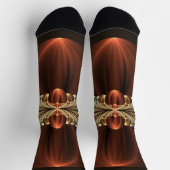 Fantasy Construction Shiny Abstrakt Fraktal Art Socken (Oben)