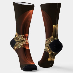 Fantasy Construction Shiny Abstrakt Fraktal Art Socken
