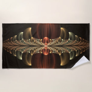 Fantasy Construction Shiny Abstrakt Fraktal Art Strandtuch