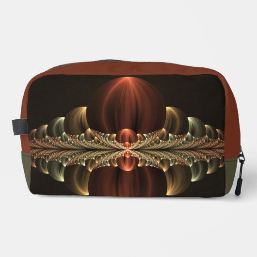 Fantasy Construction Shiny Abstrakt Fraktal Art Waschbeutel (Vorderseite)