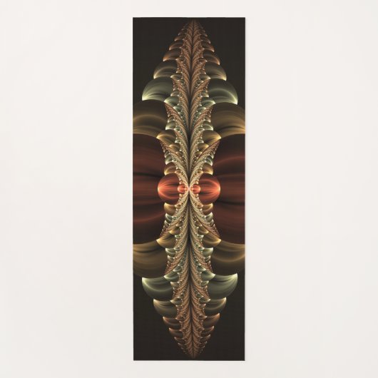 Fantasy Construction Shiny Abstrakt Fraktal Art Yogamatte (Vorderseite)