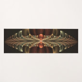 Fantasy Construction Shiny Abstrakt Fraktal Art Yogamatte (Vorderseite (Horizontal))