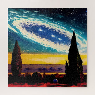 Fantasy Cosmic Ballet Landschaft Puzzle