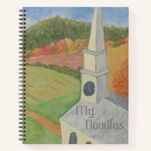 Fantasy Countryside Doodle Notizblock